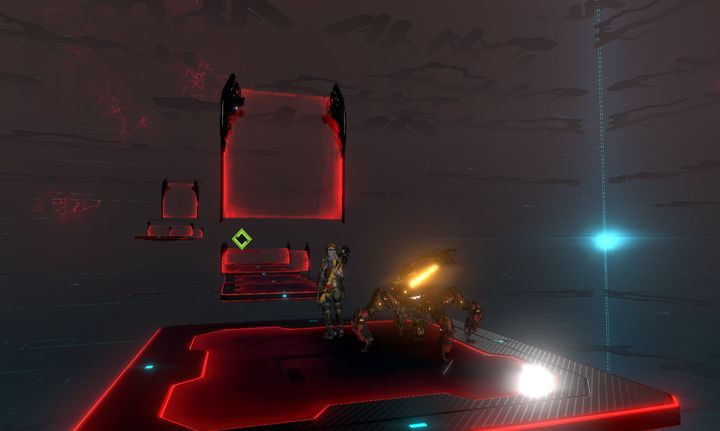 Zwróć uwagę, że najwyższa ściana zawieszona jest znacznie wyżej niż poprzednie. - Misja 10: Eden Tower | Opis przejścia ReCore - ReCore - poradnik do gry