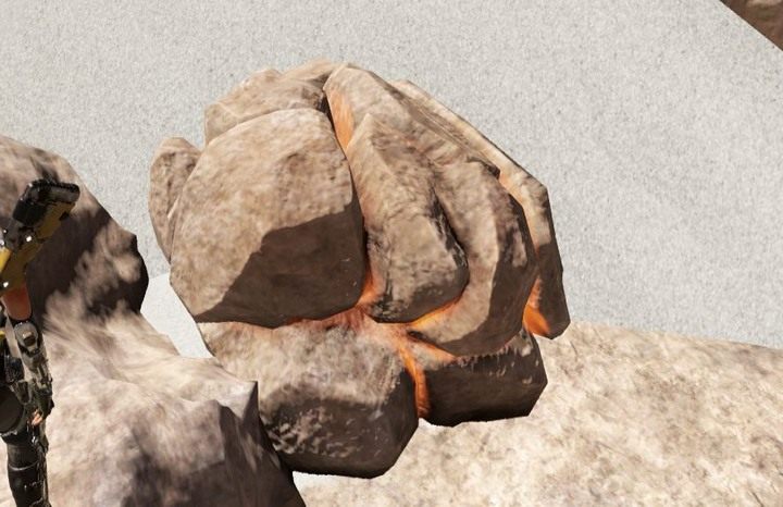 W tak oznaczonych kamieniach kryją się cenne surowce! - Misja 2: Paradise Lost | Opis przejścia ReCore - ReCore - poradnik do gry