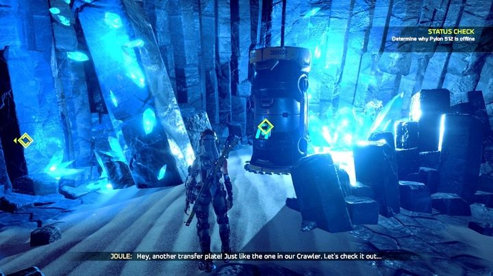 Po ukończeniu poziomu będziesz mógł się tutaj przenosić prosto z Crawlera. - Misja 3: Status Check | Opis przejścia ReCore - ReCore - poradnik do gry