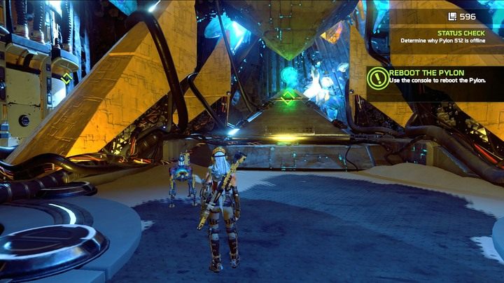 Po dotarciu do rdzenia okaże się, że jego zasilenie wymaga większej energii niż obecnie posiadasz. - Misja 3: Status Check | Opis przejścia ReCore - ReCore - poradnik do gry