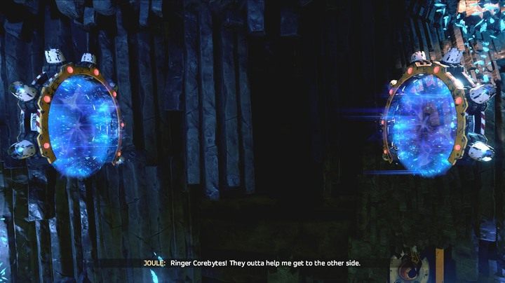 Pierścienie doładowują egzoszkielet Joule dzięki czemu możesz ponownie wykonać skoki i sprinty bez lądowania. - Misja 3: Status Check | Opis przejścia ReCore - ReCore - poradnik do gry