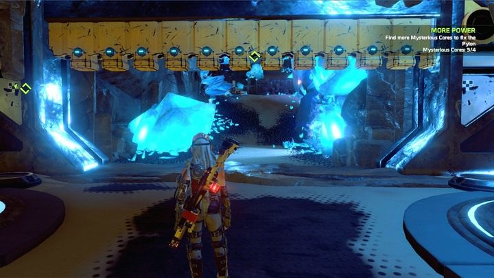 Przed próbą zdobycia ostatniego rdzenia warto upewnić się, że opanowałeś walkę ze zmianą kolorów amunicji. - Misja 3: Status Check | Opis przejścia ReCore - ReCore - poradnik do gry