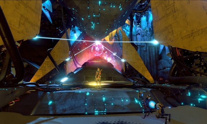 Po zebraniu wszystkich rdzeni nareszcie możesz aktywować Pylon 512. - Misja 3: Status Check | Opis przejścia ReCore - ReCore - poradnik do gry