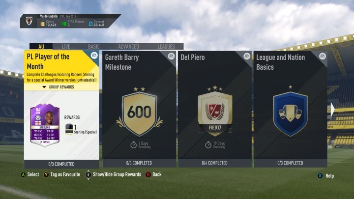 Wyzwania budowania składów polegają na tym, że gra narzuca nam wytyczne przy tworzeniu składu - Wyzwania budowania składów | Fifa Ultimate Team w FIFA 17 - FIFA 17 - poradnik do gry