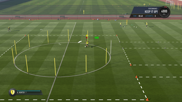 W drugim ćwiczeniu zacznij od biegu sprintem - Początek | Droga do sławy w FIFA 17 - FIFA 17 - poradnik do gry