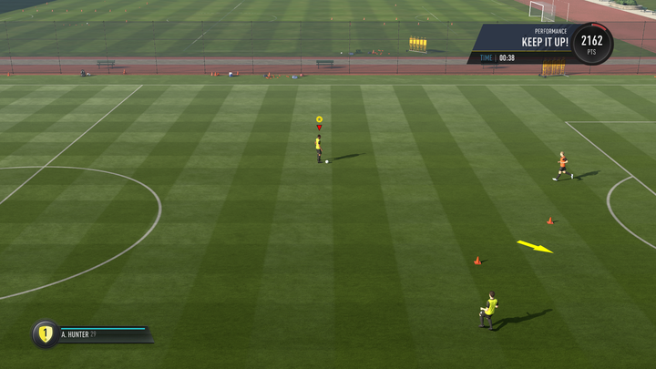 Trzecia gra treningowa to atak 2 na 1 - Początek | Droga do sławy w FIFA 17 - FIFA 17 - poradnik do gry