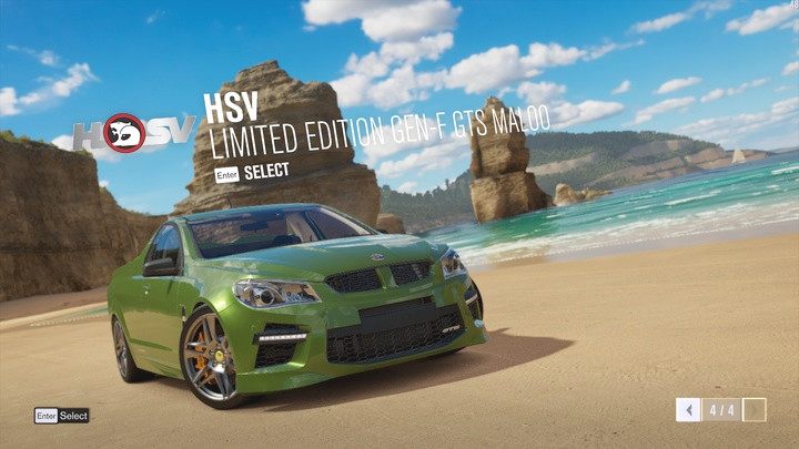 Wybierz jeden z dostępnych samochodów - każdy wybór jest dobry, gdyż auta różnią się od siebie. - Pierwsze kroki w fabule | Podstawy rozgrywki w Forza Horizon 3 - Forza Horizon 3 - poradnik do gry