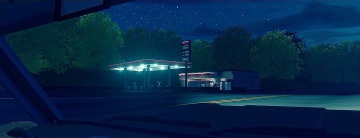 Po przyjeździe na stacje paliw przeszukujemy samochód, zwracamy uwagę na osłony przeciwsłoneczne i szufladkę, która znajduję się przed nami - Rozdziały 7-12 | Opis Przejścia Virginia - Virginia - poradnik do gry