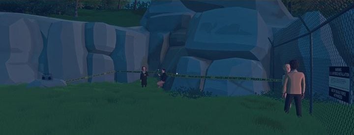 Powracamy do lokacji z jaskinią, podchodzimy do chłopaka i dziewczyny, którzy palą papierosy - Rozdziały 7-12 | Opis Przejścia Virginia - Virginia - poradnik do gry