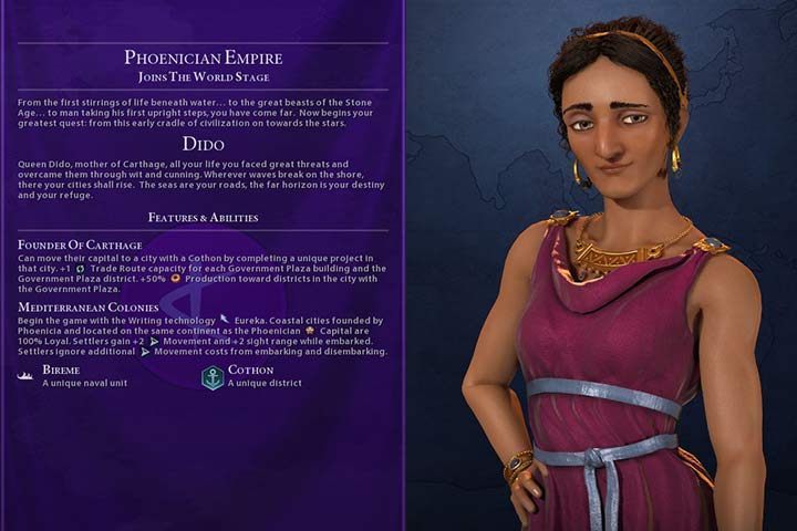 Fenicji to prawdziwa potęga morska, która jednak w dużej mierze będzie polegać na handlu - Civilization 6 Gathering Storm: Fenicja, Dido, opis nacji, porady - Sid Meiers Civilization VI - poradnik do gry