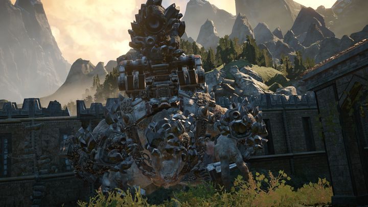 Walka z Rojakiem polega głównie na chowaniu się przed jego atakami - Akt 5:3 - Wchodzimy | Opis przejścia Gears of War 4 - Gears of War 4 - poradnik do gry