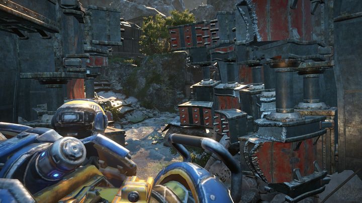 Po przejściu tego momentu spotkasz ostatniego już przeciwnika na swej drodze - Akt 5:3 - Wchodzimy | Opis przejścia Gears of War 4 - Gears of War 4 - poradnik do gry