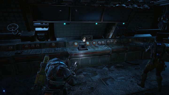 Pociągnij za dźwignię by fabułą poszła dalej. - Akt 3:5 - Winda do Piekła | Opis przejścia Gears of War 4 - Gears of War 4 - poradnik do gry