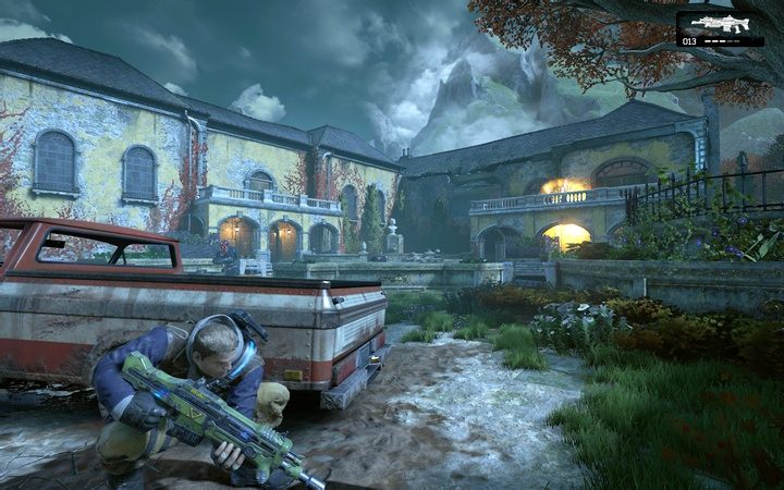 Staraj się przejść prawą stroną na tyły wroga i zamknąć ich w krzyżowym ogniu - Akt 2:0 - Syn marnotrawny | Opis przejścia Gears of War 4 - Gears of War 4 - poradnik do gry