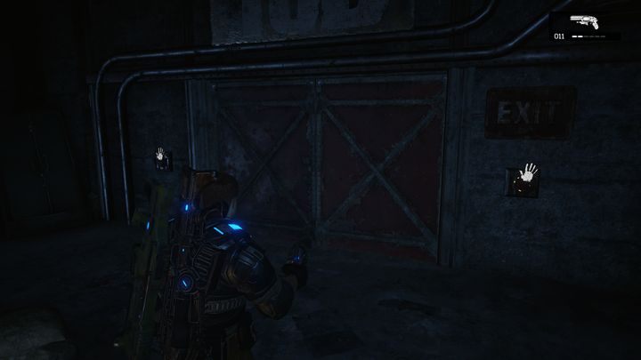 Często będziesz musiał otwierać drzwi które wymagają dwóch osób do aktywacji. - Akt 4:4 - Brak Mocy | Opis przejścia Gears of War 4 - Gears of War 4 - poradnik do gry