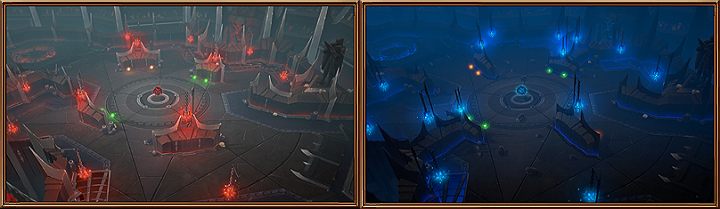 Ta podziemna Arena została wykuta w skale rękoma setek tysięcy niewolników, którzy oddali swoje życie, aby rzesze zagorzałych fanów walk mogło teraz cieszyć się nie lada widowiskiem - Rodzaje i opis map | Podstawy rozgrywki Battlerite - Battlerite - poradnik do gry