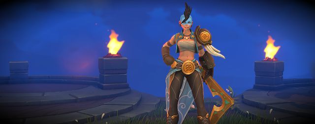 Taya to zwinny łowca, która posługuje się ostrym jak brzytwa bumerangiem - Bohaterowie do walki na odległość | Bohaterowie i ich charakterystyka Battlerite - Battlerite - poradnik do gry