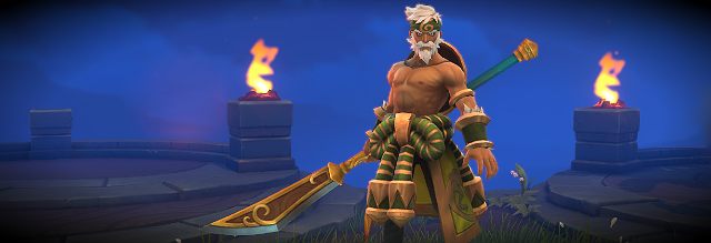 Shifu to mistrz sztuk walki, który po mistrzowsku opanował walkę włócznią - Bohaterowie do walki wręcz | Bohaterowie i ich charakterystyka Battlerite - Battlerite - poradnik do gry