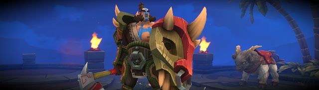 Bakko to dobrze opancerzony wojownik do walki w zwarciu - Bohaterowie do walki wręcz | Bohaterowie i ich charakterystyka Battlerite - Battlerite - poradnik do gry