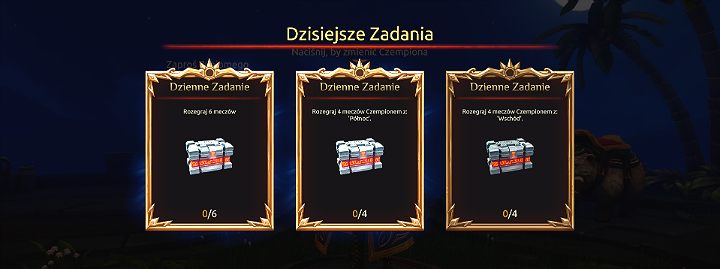 W Battlerite gracze mogą korzystać z systemu zadań codziennych (daily quests) za których wykonanie można otrzymać dodatkowe skrzynki z fantami - Profil gracza, battlerites i zadania | Podstawy rozgrywki Battlerite - Battlerite - poradnik do gry