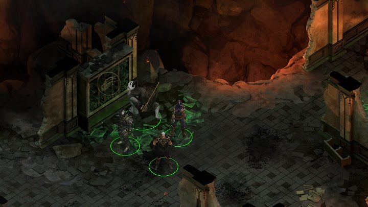 Jeśli skierujesz się na północ lokacji, to szybko trafisz na kolejną grupę pod wodzą Szczerbatej - Gaszenie Pożaru (Extinguishing the Flames) - zadanie główne | Solucja Tyranny - Tyranny - poradnik do gry