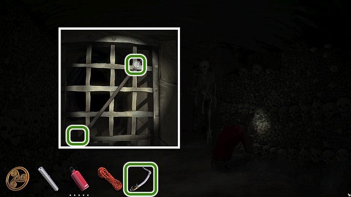 Następnie przyjrzyj się kracie uniemożliwiającej przejście dalej - Rozdział piąty - katakumby | Yesterday Origins - Yesterday Origins - poradnik do gry