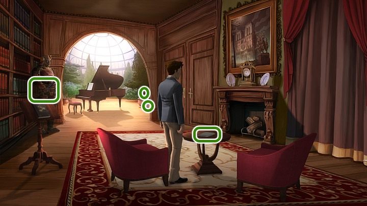 W tym celu podejdź do stojącego po lewej kamiennego samuraja w żelaznej zbroi i w zbliżeniu zabierz mu trzymaną w lewej (z perspektywy gracza) dłoni katanę - Rozdział pierwszy - Paryż | Opis przejścia | Yesterday Origins - Yesterday Origins - poradnik do gry