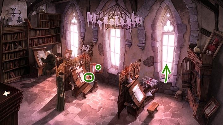 Z pulpitu Giuseppe weź leżącą po prawej pustą szpulkę - Rozdział drugi - klasztor św. Brygidy | Opis przejścia | Yesterday Origins - Yesterday Origins - poradnik do gry