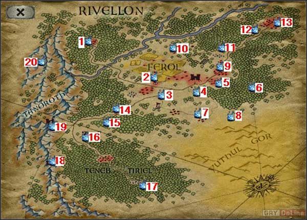 1 - Mapa Rivellon w Divine Divinity - Divine Divinity - poradnik do gry