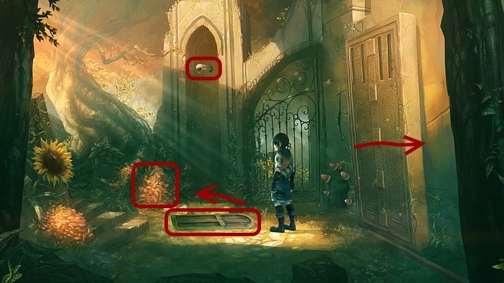 Tu zwróć uwagę na starą studnię w arkadzie na wprost - Rozdział drugi | Opis przejścia Silence - Silence - poradnik do gry