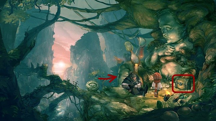 Skorzystaj z tego, że Sam śpi i zainteresują się skrzynią po prawej - Rozdział drugi | Opis przejścia Silence - Silence - poradnik do gry