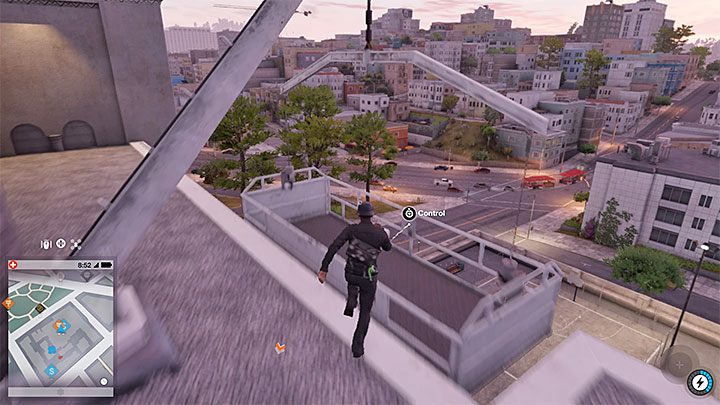 Rozpocznij eksplorację dachu, która zakłada zaliczenie w kilku miejscach niezbyt wymagającej wspinaczki - Watch Dogs 2: Malowanie, solucja, operacje poboczne - Watch Dogs 2 - poradnik do gry