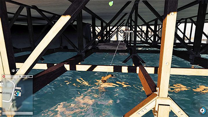 Punkt ten ukryty jest pod molo i najlepiej jest dotrzeć do niego grając Marcusem - Watch Dogs 2: Punkty badań 1-61, mapa, sekrety - Watch Dogs 2 - poradnik do gry