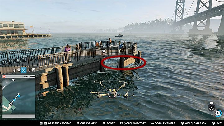 Punkt ten znajduje się pod niewielkim molo - Watch Dogs 2: Punkty badań 62-112, sekrety, porady - Watch Dogs 2 - poradnik do gry