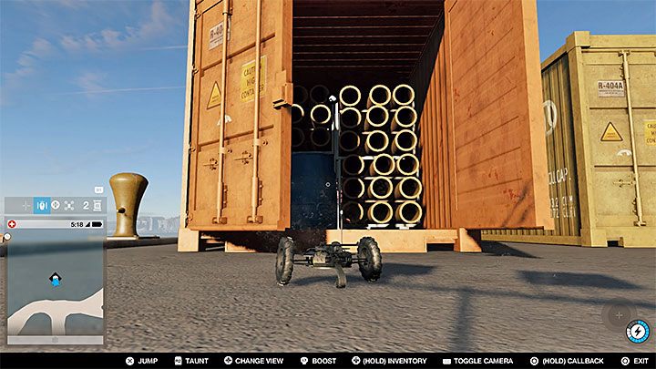 Punkt ten znajduje się na niezbyt dużej platformie na wodzie i w celu przedostania się na tę platformę musisz podpłynąć do niej łodzią - Watch Dogs 2: Punkty badań 62-112, sekrety, porady - Watch Dogs 2 - poradnik do gry