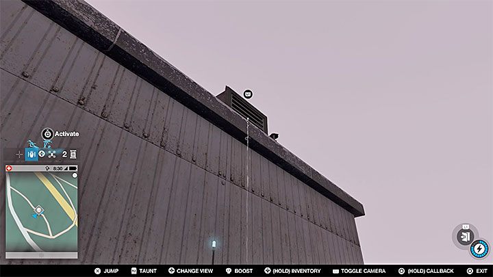Punkt ten znajduje się w obszarze strzeżonym, na który możesz przedostać się skoczkiem - Watch Dogs 2: Punkty badań 62-112, sekrety, porady - Watch Dogs 2 - poradnik do gry