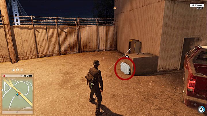 Kluczowe dane są w pokazanej na obrazku walizce, która znajduje się na obszarze zastrzeżonym na wyspie - Watch Dogs 2: Kluczowe dane 1-12, mapa, sekrety - Watch Dogs 2 - poradnik do gry