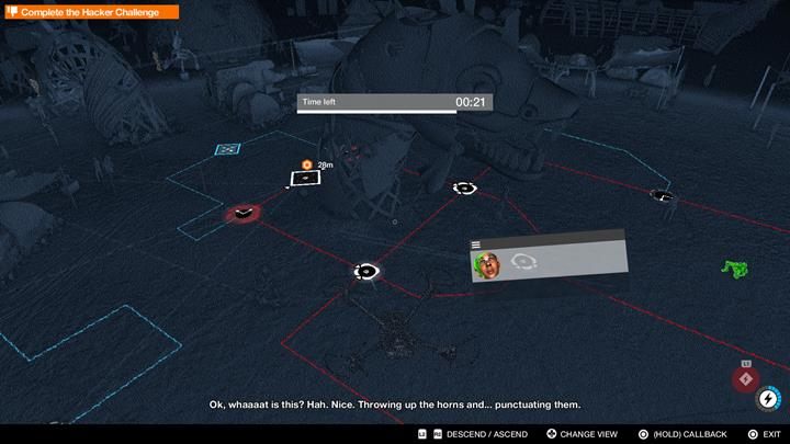 Hakowanie zacznij od pól z dala od statuy - te podświetlone na czerwono aktywują licznik czasowy - Watch Dogs 2: Pod lupą, solucja, operacje główne - Watch Dogs 2 - poradnik do gry