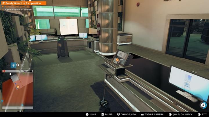 Otwórz drzwi Śrubie i udaj się Marcusem do podstawionego robota - Watch Dogs 2: Robot Wars, solucja, operacje główne - Watch Dogs 2 - poradnik do gry