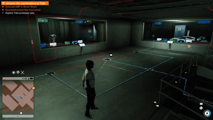 Na dole zajmij się najpierw odblokowaniem trzech okien i przystąp do hakowania - Watch Dogs 2: Robot Wars, solucja, operacje główne - Watch Dogs 2 - poradnik do gry