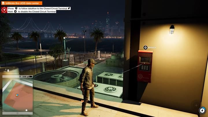 Wejdź na dach i otwórz drzwi z pomocą panelu - Watch Dogs 2: Prolog/Spacer po parku, solucja, operacje główne - Watch Dogs 2 - poradnik do gry