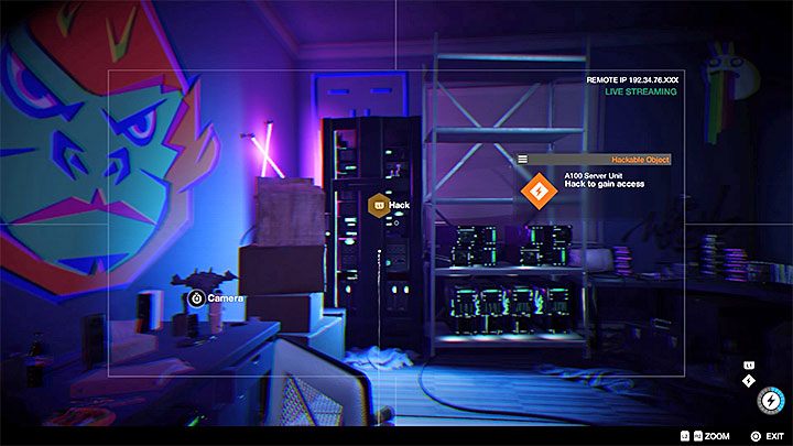 Udane włamanie się do systemu sprawi, że załadowany zostanie obraz z jednej z kamer wewnątrz budynku - Watch Dogs 2: Nowa gra, solucja, operacje poboczne - Watch Dogs 2 - poradnik do gry