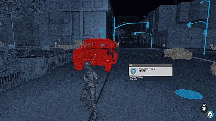 Oddziały policji oznaczane są w trybie hakowania sieci kolorem czerwonym - Watch Dogs 2: Porady ogólne - Watch Dogs 2 - poradnik do gry