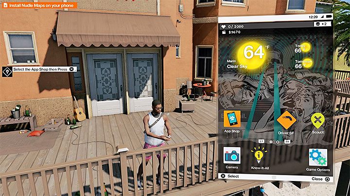 Aplikacja Driver SF jest zainstalowana na telefonie Marcusa od samego początku gry - Watch Dogs 2: Zlecenia Driver San Francisco, solucja, operacje poboczne - Watch Dogs 2 - poradnik do gry