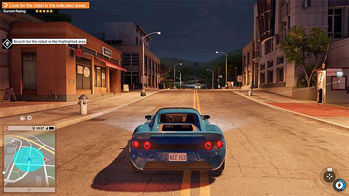 Pozostawaj w każdym niebieskim obszarze aż poszukiwania robota dobiegną końca - Watch Dogs 2: Zlecenia Driver San Francisco, solucja, operacje poboczne - Watch Dogs 2 - poradnik do gry