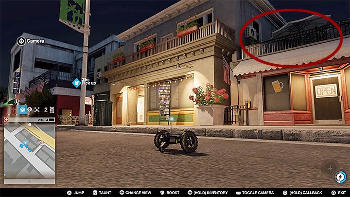 Serket ten leży na balkonie jednego z budynków - Watch Dogs 2: Malowania, elementy ubioru, unikalne pojazdy - mapa, sekrety - Watch Dogs 2 - poradnik do gry
