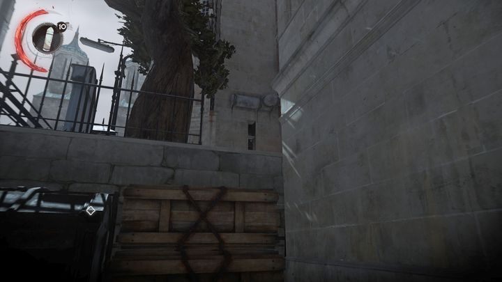 Przejście, dzięki któremu nie zostaniesz zauważony. - Ucieknij z Dunwall | Misja 1 - Długi dzień w Dunwall | Dishonored 2 - Dishonored 2 - poradnik do gry