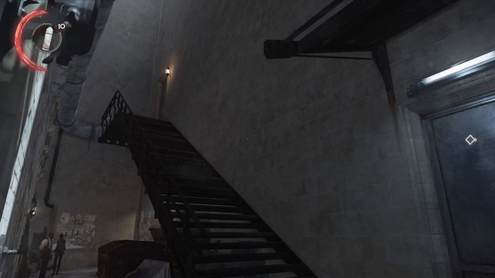 Tylne wejście do biura Boylea. - Ucieknij z Dunwall | Misja 1 - Długi dzień w Dunwall | Dishonored 2 - Dishonored 2 - poradnik do gry