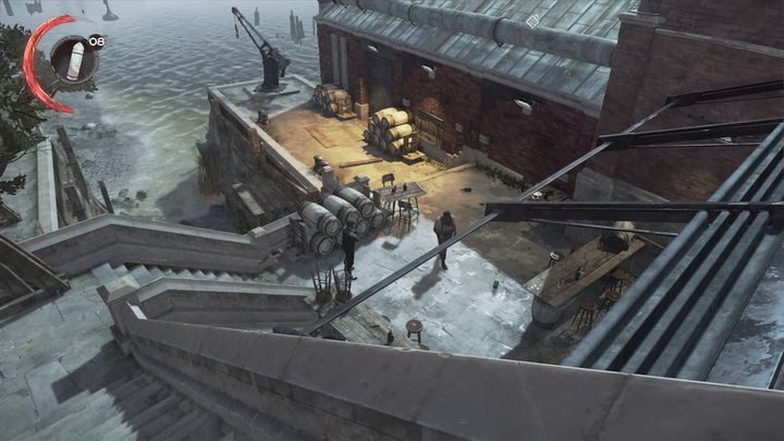 Gang kapeluszników jest wrogo nastawiony. - Ucieknij z Dunwall | Misja 1 - Długi dzień w Dunwall | Dishonored 2 - Dishonored 2 - poradnik do gry