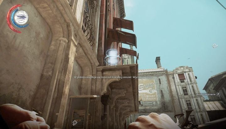 Wskocz na balkon, który zaprowadzi cię do przyczółku. - Skorzystaj z pomocy Mindy (opcjonalne) | Misja 2 - Kraniec świata | Dishonored 2 - Dishonored 2 - poradnik do gry